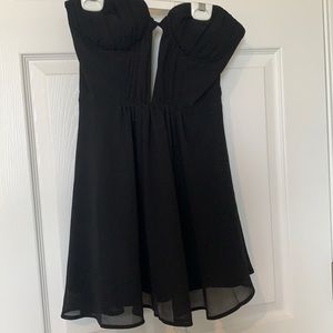 Brand new strapless black dress
